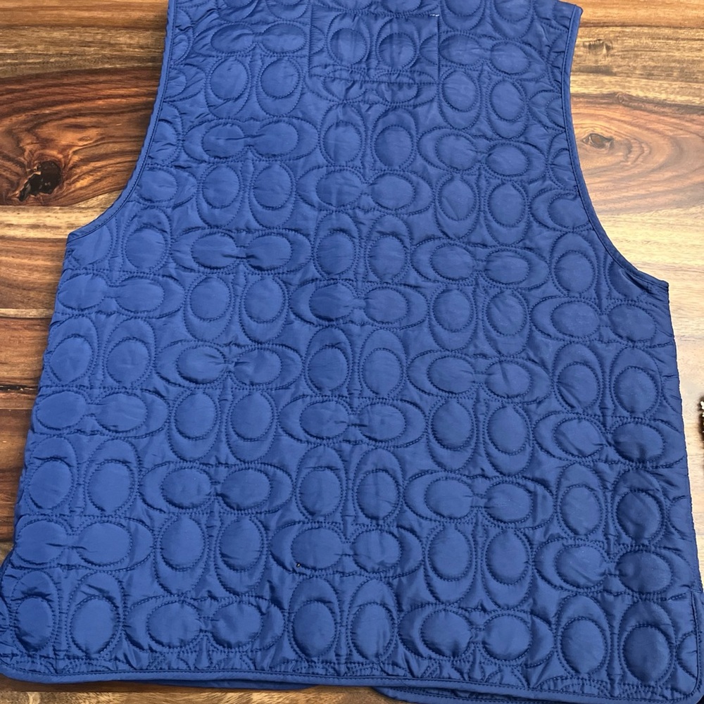 COACH Signature Logo Puffer Vest Jacket